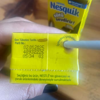 Nestle Nesquik Kakaolu Sut Muzlu Çıktı