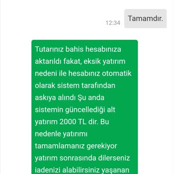 Betine.com Yatırım Limiti