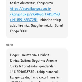 Sürat Kargo Kargomu Evime Götür