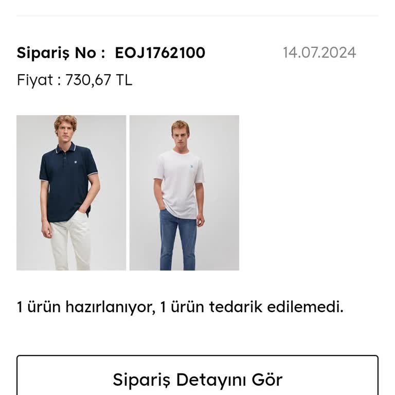 Mavi 10 Gündür Beklediğim Ürün Tedarik Edilemedi.