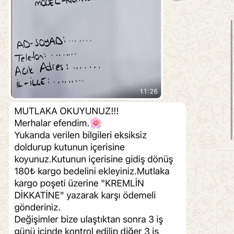 Kremlin.co Değişim Ürünüm Gelmedi