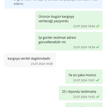 Çiçek Sepeti Şikayet