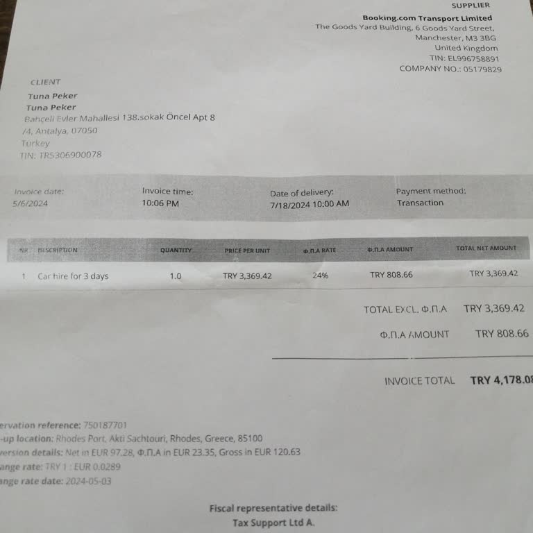 Booking İle Kiralayıp Parasını Ödediğim Araç Gelmedi