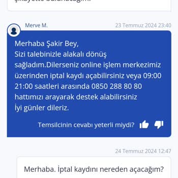 TurkNet Aboneliğimi İptal Talebim.