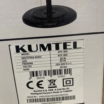 Kumtel Vantilatör Parça Eksik
