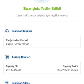 Şok Marketler Yanlış Adrese Gönderilen Sipariş Ve İptal Sorunu