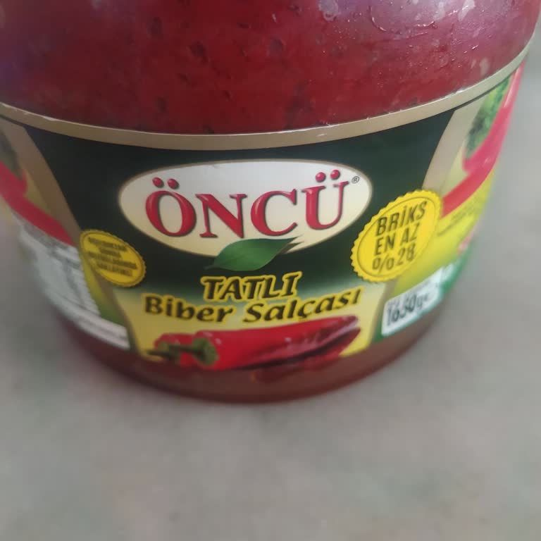 Öncü Salça Satın Aldığım Biber Salçası Şikayeti