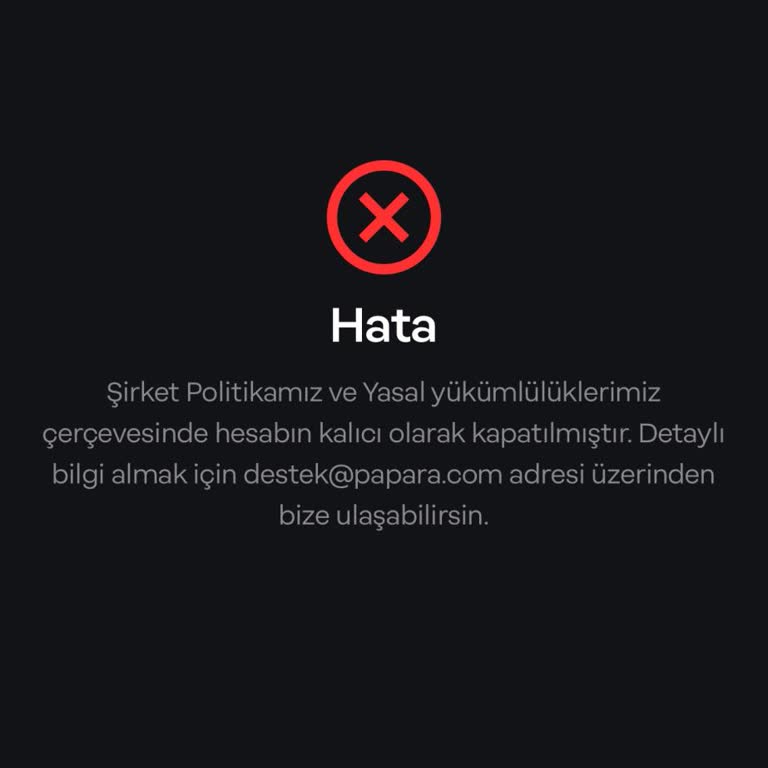 Papara Harcama İtirazında Dava
