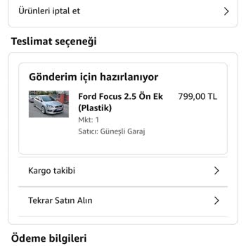 Amazon'dan Aldığım Ürünü Güneşli Garaj Göndermiyor