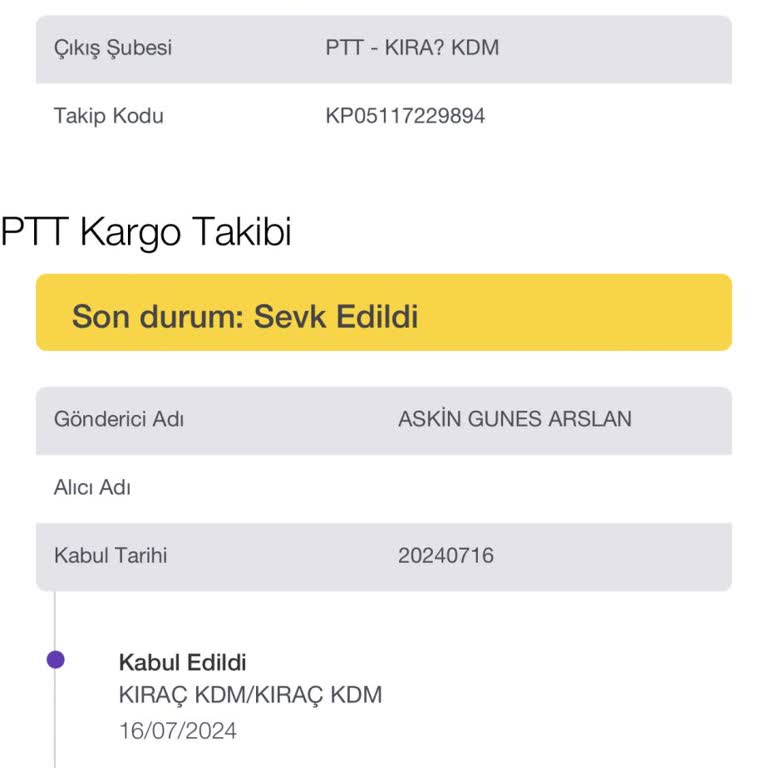 PTT Kargo PTT Hadımköy Kargo