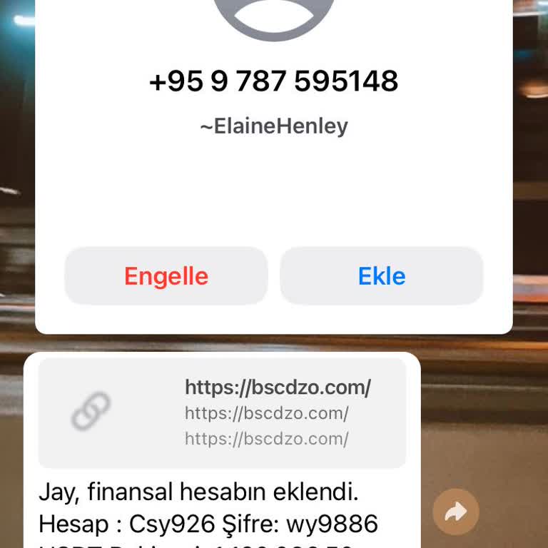 WhatsApp Bilgim Dışı Mesaj