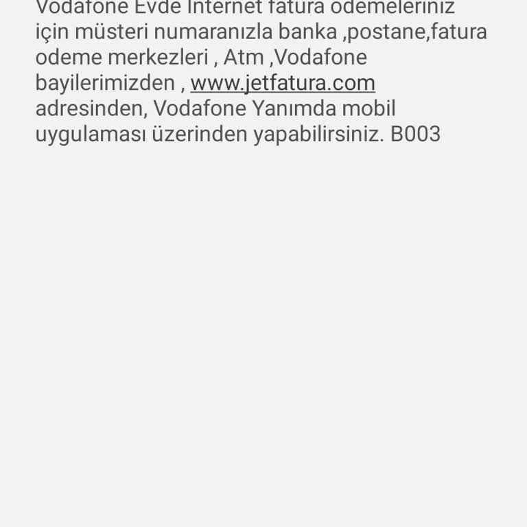 Vodafone Ev İnterneti Sorunu