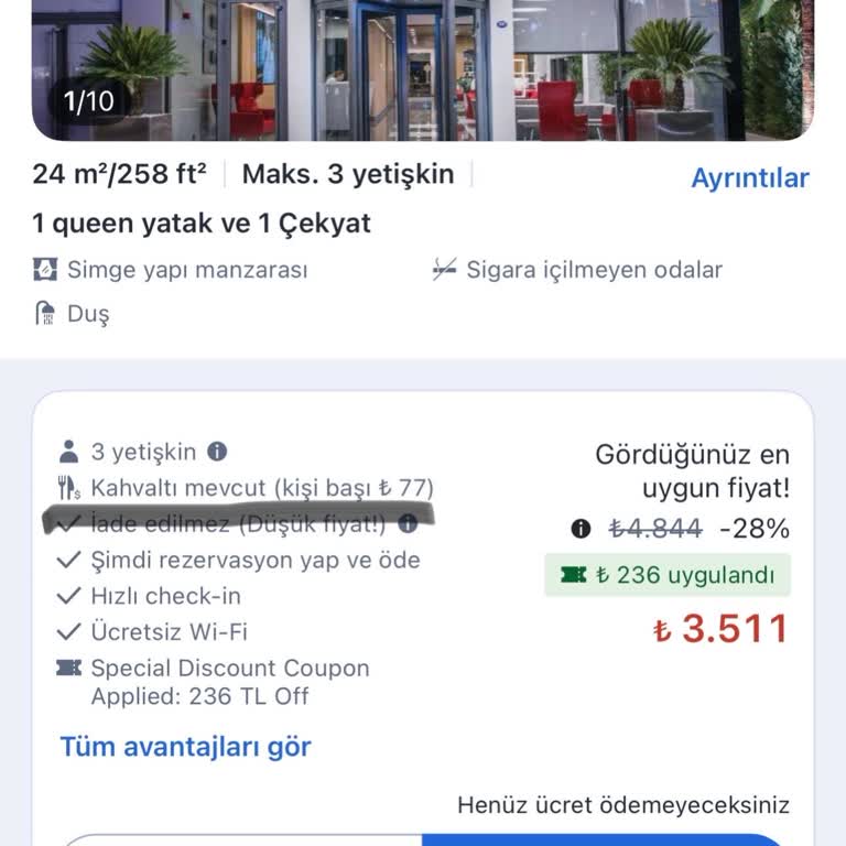 Agoda Fiyat Mağduriyeti