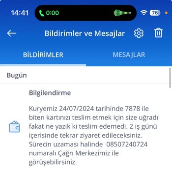 PTT Bank PTT Kargo Adrese Gelmeden Kayıt İşleyerek Gönderiyi Ulaştırmıyor.