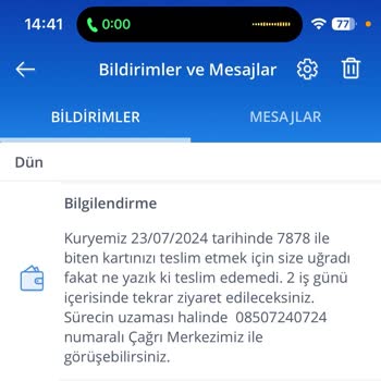 PTT Bank PTT Kargo Adrese Gelmeden Kayıt İşleyerek Gönderiyi Ulaştırmıyor.