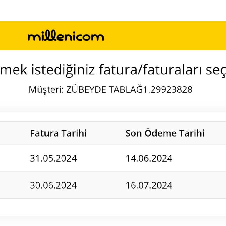 Milleni.com İnternet İptali Sonrası Aylardır Fatura Gelmesi