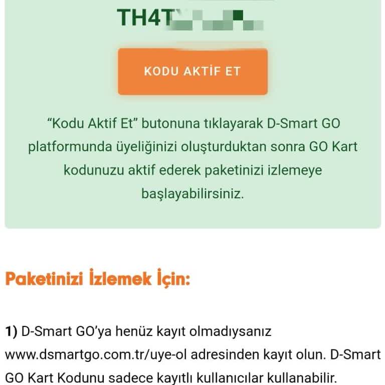D-Smart GO Ödemeye Rağmen Üyelik Kaydı Yapılamaması