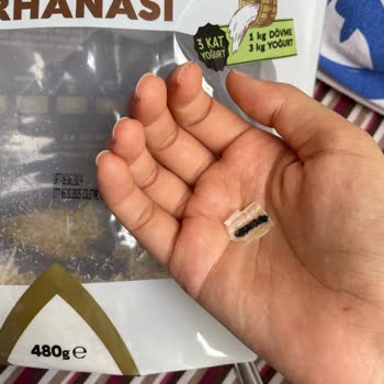 Kervan Pastaneleri Tarhanadan Siyah Bir Plastik Cisim Çıktı