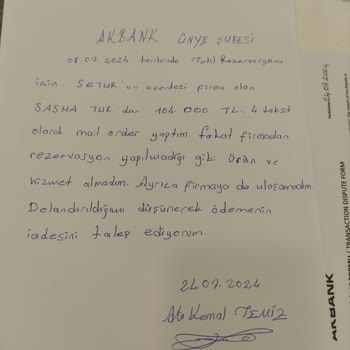 Setur Turizm Seturdan Yardım İstiyoruz