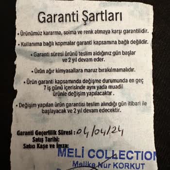 Melicollection Meli Collection.co Ürünleri Ve Garanti Süreci Hakkında Yaşadığım Sorunlar