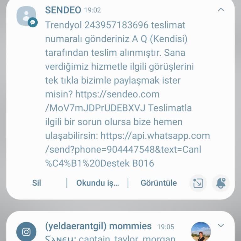 Sendeo Kargocu İsmimi Küfür Kısaltması Olarak Kaydetmiş