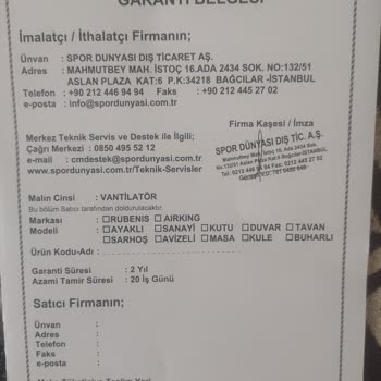 Spor Dünyası Garantisindeki Airking Yetmişli Servis Sorunu