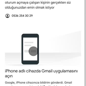 Gmail'ime Giriş Yapamıyorum Şikayetçiyim Telefon SMS Gelmiyor