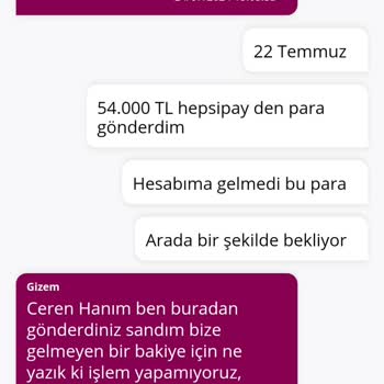 Hepsiburada Hepsipay Para Transferi Sorunu