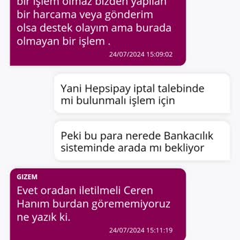 Hepsiburada Hepsipay Para Transferi Sorunu