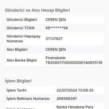 Hepsiburada Hepsipay Para Transferi Sorunu