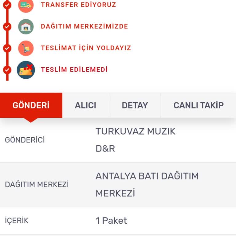 Kargomsende Ürünü Teslim Edemiyor