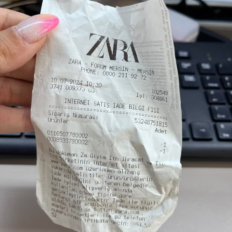 Zara Markası İade Yapmadı