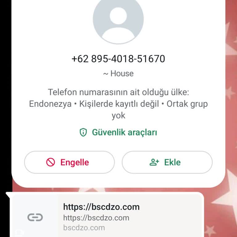 WhatsApp Tarafıma Gönderilen WhatsApp Mesajından Şikayetçiyim.