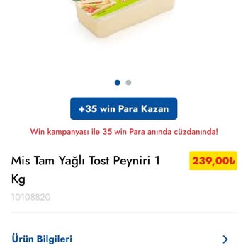 Şok Marketler Win Puan Yüklenmiyor.