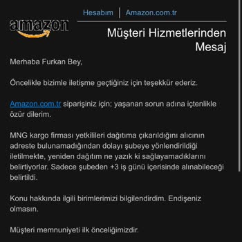 MNG Kargo Çavuşoğlu Şubesi Kargoyu Dağıtıma Çıkartmıyor