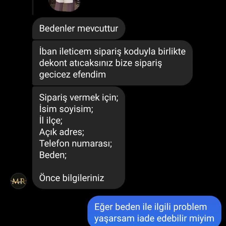 Moda Revna (Instagram) Moda Revna Parayı Aldı Ve Beni Engelledi