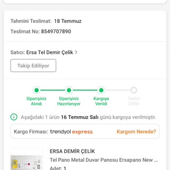 Trendyol Expressin Kargoyu Ulaştıramaması
