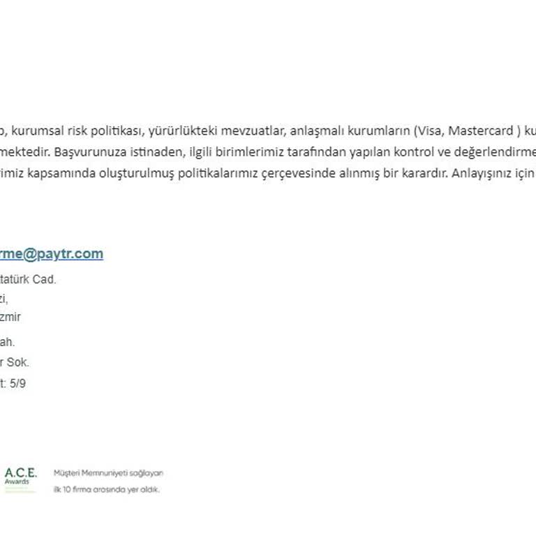 Paytr Sanal Pos Red Sorunu