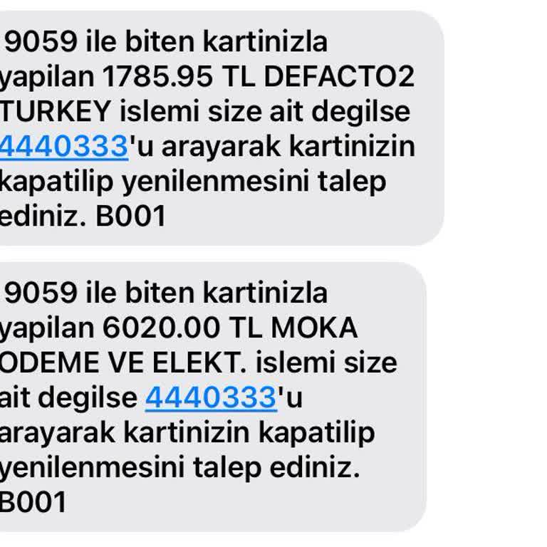 Garanti Bonus Kart Bana Ait Olmayan İşlem