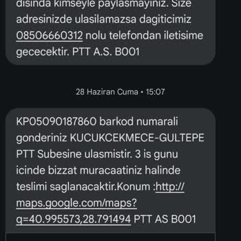 PttAVM PTT Kargo Siparişlerimi Eve Getirmiyor Şubeden Almak Zorunda Kalıyorum
