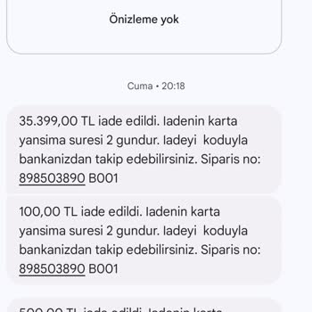 Hepsipay İadeyi Kredi Kartına Aktarılmadı