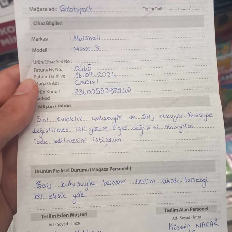 Marshall Minör 3 Kulaklık Ve D&R Müşteri Hizmetleri Sorunu
