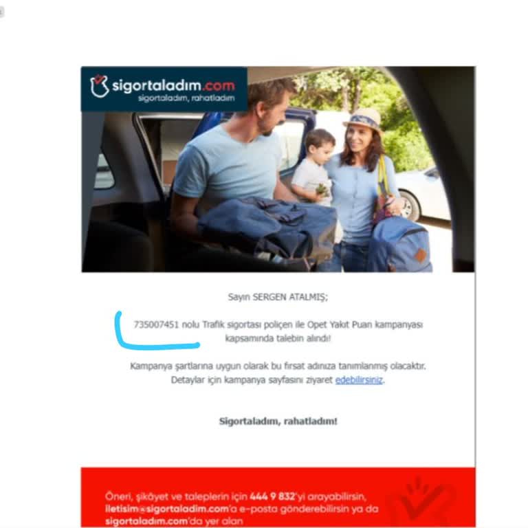 Sigortaladim.com Kampanya Hediye Çekini Göndermiyor