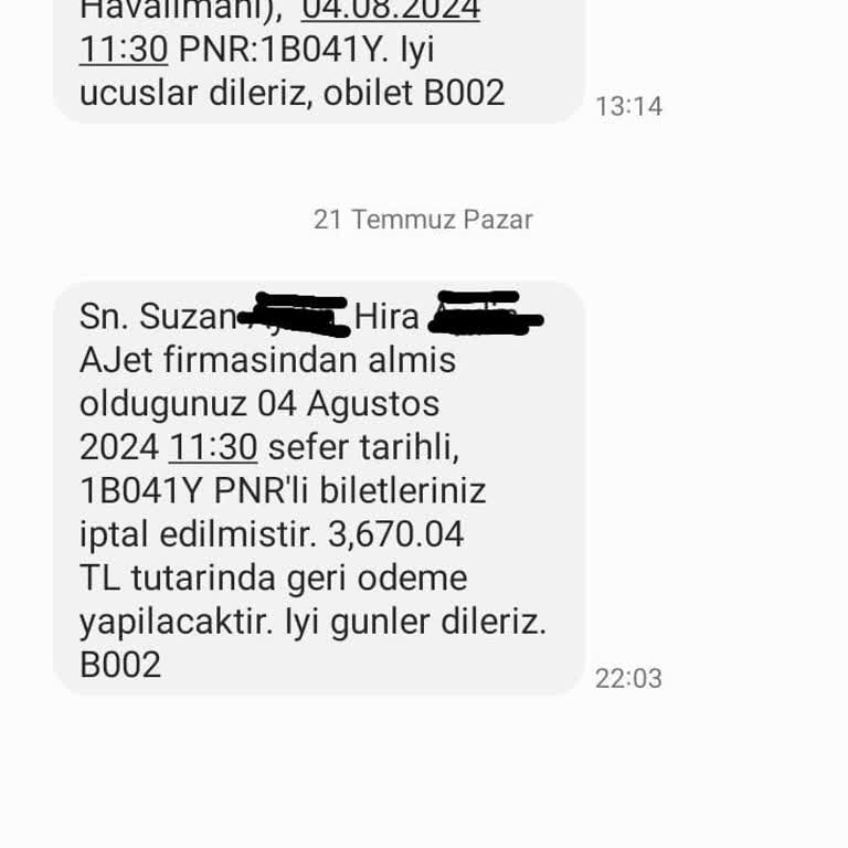 O-Bilet.com Yaşatmış Olduğu Mağduriyet