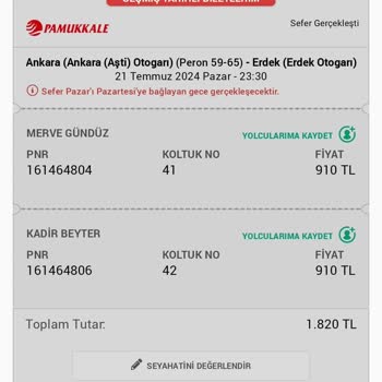 Pamukkale Turizm En Çirkin Yolculuk
