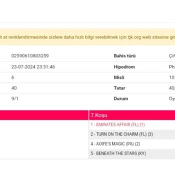 Türkiye Jokey Kulübü (TJK) Ödeme Şikayeti Kuponu Tutturdum Hesabıma Param Gelmedi