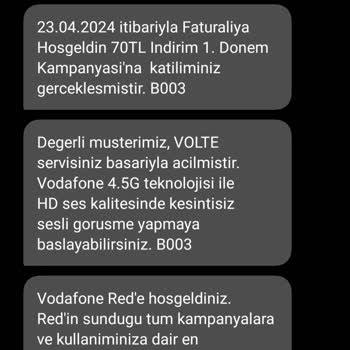 Vodafone İstemeden Faturalı Hatta Geçirme.