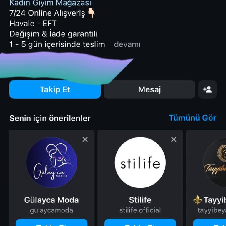 Modayende Instagram Hesabı Gerçek Hesap Değil