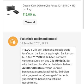 Hepsijet Erciyes Dağıtım Merkezi Kargomu Teslim Etmiyor