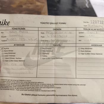 Nike Ayakkabı Garanti Reddi